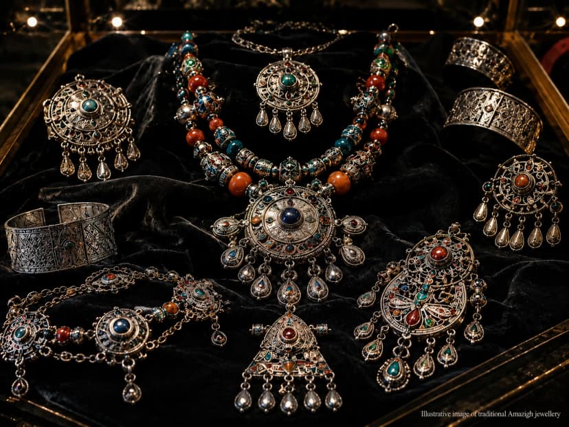 Pierre Bergé Museum of Berber Arts Illustrative image of traditional Amazigh jewellery